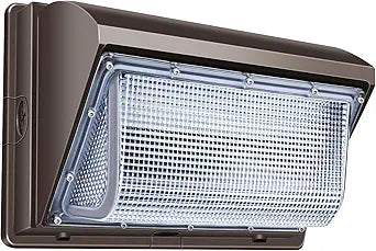 ledmo LED Wall Pack Lights 120W - 15600LM Switch Control 5000K Wall Mount Lighting Commercial and Industrial Outdoor Security Flood Lighting for Buildings,Warehouses, Parking Lots,Yard