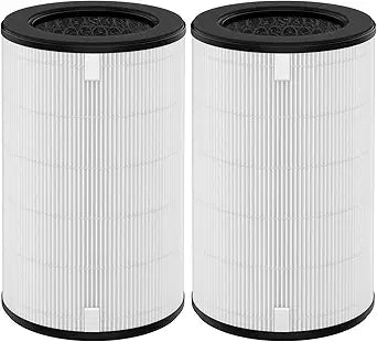 AP-T45 AP-T40FL Replacement Filter Compatible with 1461901 Homedics Total Clean 5-in-1 Air Purifier, AP-T45, AP-T45WT, AP-T40, AP-T40WT, AP-T40WTAR, AP-T40FL, H13 True HEPA Filter, 2 Pack