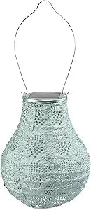 Allsop Soji Stella - Bulb - 8" Outdoor Solar Lantern - Sage