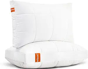 Cooling Adjustable Pillow for Side Sleepers, Luxury Standard Size Pillows Set of 2 with Customizable Height, Hotel Collection Soft Firm Support for Back, Stomach or Side Sleepers-Home Gifts
