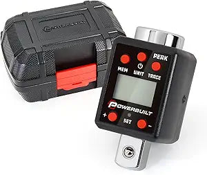 Powerbuilt 3/4-Inch Drive Digital Torque Adapter, 147.5-737.5 Ft-Lb and 200-1000 Nm, Alert Signals Torque Setting, Electronic Torque Wrench Converter with Digital Display, 2% Accuracy - 940994
