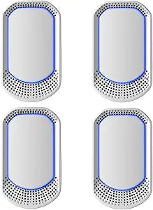 Air Purifier for Home 4-Pack Plug-in Negative Air Ionizer Eliminates Strong Pet Odors from Litter Box, Kitchen, Bathroom Ozone-Free, Filterless, Whisper-Quiet Portable Design