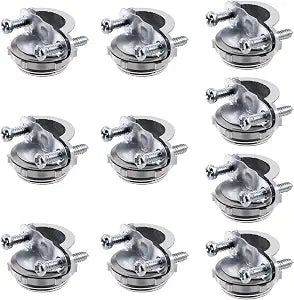 Hilitchi 10Pcs 3/4" Clamp Type Cable Connectors Assortment Kit, Clamp Type Connector Fittings Most Junction Box Cable Connector for Metallic Conduit Protect Cables