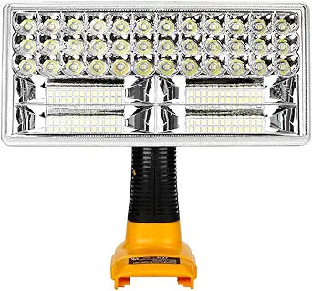 Flashlight 40W 4200LM Jobsite Light Compatible with Dewalt 20V Battery, Cordless LED Work Light Spotlight Floodlight 20V Tools with USB Port & 110 Pivoting Zinc Alloy Shell