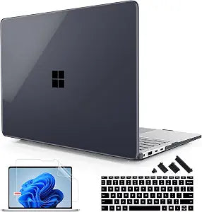 Case for Surface Laptop 8th 2026/7th 2024 13.8", Crystal Black
