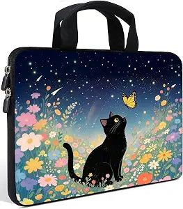 AMARY14 15 15.4 15.6 inch Laptop Handle Bag Computer Protect Case Pouch Holder Notebook Sleeve Neoprene Cover (Cat)
