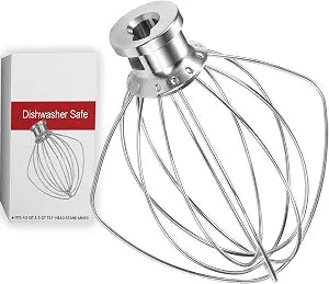 K45WW Stainless Steel 6 Wire Whip for KitchenAid 4.5-5 QT Tilt-Head Mixers
