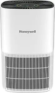 Honeywell Allergen Plus Compact HEPA Small Room Air Purifiers for Home, Up to 530 Ft┬▓ Coverage, 3-in-1 Filter, Pet Dander, Smoke & Odor Reducer Air Quality Sensor with Auto Mode, White, HPA125W