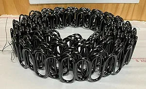 Zig Zag- Springs 9 Gauge 35 Feet for Furniture & Auto Upholstery, Plus Special Package 50 pcs 7 Holes Clip +40 pcs Stay Wire Clips + 20 feet of Springing Wire