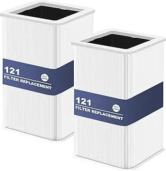 ∩╝2 Pack∩╝121 Replacement Filter, Compatible with Blue P-ure 121 Air Purifier, H13 Particle, and Activated Carbon Filter