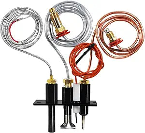 Zhenx 485-510A 4021-736 2103-010 Natural Gas (NG) Pilot Assembly, Compatible with Heatilator Stove, Fireplace, Quadrafire, Heat-n-Glo Natural Gas Fireplace