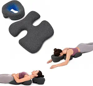 Massage Pillow Face Down, Breast Pillow for Massage and Sleeping, Prone Headrest Pillow with Chest and Face Support