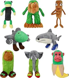 Italian,Tung Tung Tung Sahur Plushies Toy 16inch for Fans Gift, Soft Stuffed Animal Pillow for Home Kids' Bedroom Decor, Birthday Christmas Choice for Boys Girls (8PACK)