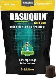 Nutramax Dasuquin for Large Dogs, Joint Health Supplement, Contains Glucosamine for Dogs, Plus Chondroitin, ASU, MSM and More, Supports Healthy Joints, Soft Chews, 84 Count