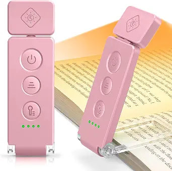 Glocusent Eye-Caring 12 LED Book Light, Compact Rechargeable Reading Light