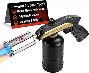 Propane Torch Gun Flame Thrower with Ergonomic Handle(Tank Not Included)