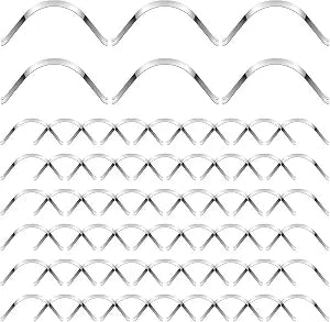 Wonderjune 100 Pcs Spring Clips Picture Frame Clip BulkMetal Retaining Clip