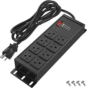 Heavy Duty Power Strip 20 Amp,12 Gauge Surge Protector, 6FT