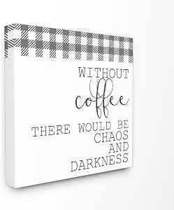 Stupell Industries 'Coffee Funny Word Kitchen Dining Room Grey'| Canvas Art