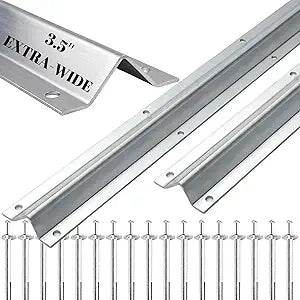 6 FT(3FT2) Heavy Duty Extra Wide 3.5" Wide V-Track for Sliding Gate,Compatible with 4" & 6" V-Groove Wheels, Galvanized Steel Ground Track Modular Design for Driveway, Warehouse & Industrial Gates