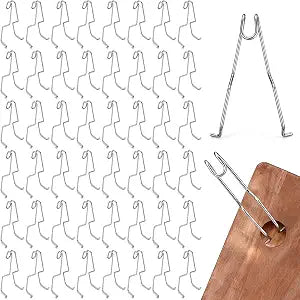 Flutesan 48 Pack Cabinet Door Painting Hangers No-Drill, Stainless Steel