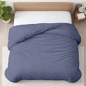 Kotton Culture 1 Pc Twin XL/Twin Duvet Cover Only-100% Egyptian Cotton 600 Thread Count Ultra Soft Premium Durable Comforter Cover Zipper Closure & Corner Ties - (Mediterranean Blue, 68" X 90")