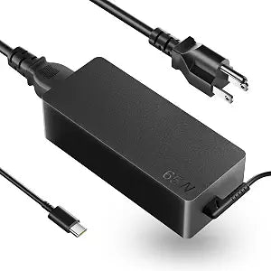 65W USB C Laptop Charger Replacement for Lenovo ThinkPad X1 T14 T15 E14 Yoga 7i 9i, Compatible with Chromebook Type C Power Adapter ADLX65YLC3A