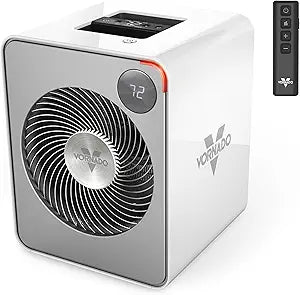 Vornado VMHi500 (2025) Whole Room Metal Space Heater, Digital Thermostat, Remote Control, Auto-Climate Control, 12-Hour Timer, Vortex Heat Circulation, Heater for Bedroom and Home, White