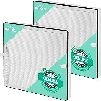 Afloia High-Efficient Filter Without Carbon Layer, Compatible with Europa Air Purifier, Remove 99.97% PM2.5 Pets Hair Dander Dust Mold Pollen, 2 Packs