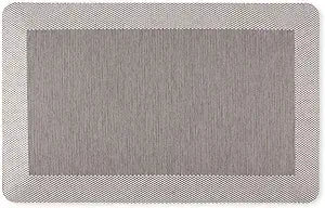 Martha Stewart Mira Modern Heathered Anti-Fatigue Air-Infused Kitchen Mat, Grey, 19.6"x32"