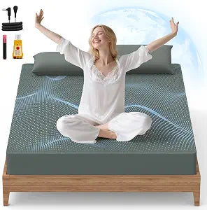 HOMLYNS RelaxRite Grounding Sheets Queen Size, 95% Cotton + 5% Pure Silver Fiber, Fitted Bed Sheet with Deep Pocket Up to 15'', Earthing Mattress Pad with Grounding Cord