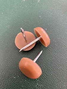 500 Qty: C.S.Osborne Brown Chair Glides No. 679 (3/4" Heads, 11/16" tack)