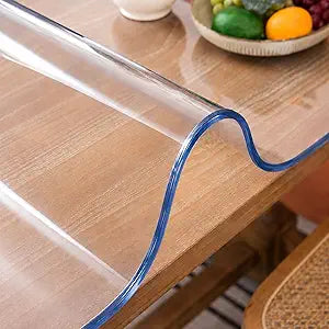Clear Table Cover Protector 40 x 72 Inch, 2mm Thick Table Protector for Dining Room Table, Clear Plastic Table Cover, Pad Mat for Kitchen, Writing Desk Pad for Desktop