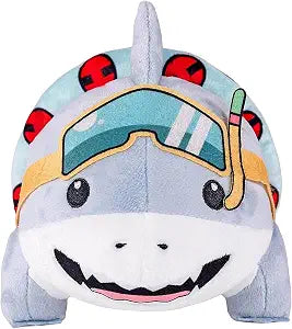 Cute Land Shark Plush Toy 9.8 Inch Soft Stuffed Animal Pillow Doll for Boys Girls and Kids Adorable Swimwear Shark Plushie Gift