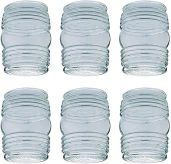Westinghouse Jelly Jar Clear Glass Lamp Shade 6 pk