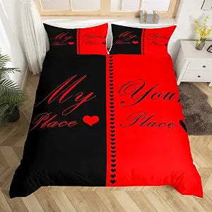 Erosebridal Couple Wedding Duvet Cover Set Bedding Set King Size