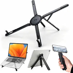 4-in-1 Portable Laptop Stand, Magnetic Tablet Phone Holder Mount