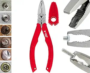 VAMPLIERS 6.25" Stripped Screw Extractor Pliers. Made in Japan. Time-Saving Screw Removal Tool Quickly Extracts Rusted, Stuck, Damaged Screws & Fasteners.