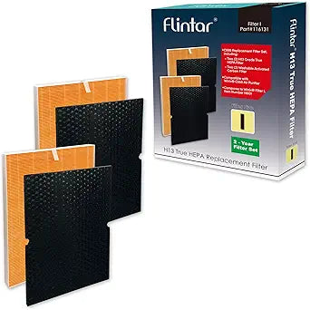 116131 Replacement Filter I, Compatible with Winix C555 Air Purifier, Premium Grade Filtration and Washable Advanced Carbon Filter (2-Pack)
