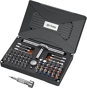 74 in 1 Magnetic Screwdriver Set, Ratchet Screwdriver, Multi Bit Screwdriver Set with Detachable Handle, RepairTool Kit for Furniture, Precision Electronics, Bicycle, DIY, Computer