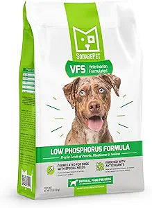 SquarePet VFS Low Phosphorus Formula Special Needs Dry Dog Food Made with Cage Free Turkey and Whole Eggs 4.4lb