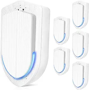 Plug In Air Ionizers - 6Pack Negative Ion Technology Air Purifier, Quiet Mini Air Freshener for Home, Bedroom, Office, Basement - Portable Air Purifiers for Odor, Dust, Smoke, Pet Smell White