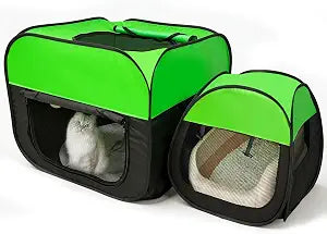 2-in-1 Cat and Dog Playpen Tent, can be Used Separately, with a German Velvet Base that is Removable and Washable, Suitable for Both Outdoor and Indoor use.
