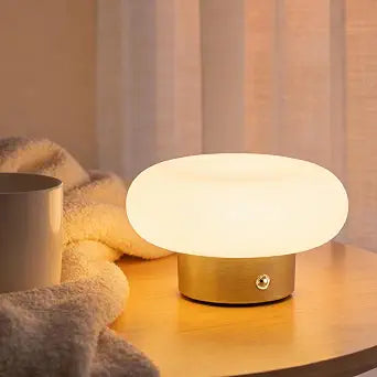 Cordless Table Lamp, Rechargeable Battery Table Lamp,2700K Warm Light, Gold