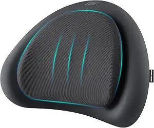 Skechers Lumbar Pillow Premium Memory Foam,Double-Layer-Office Chair Cushion for Tailbone Pain Relief,Butt Pillow for Office Chair,Car seat Cushion,Long Sitting Office Workers,and Car Drivers,Black