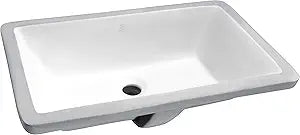 ANZZI Vessel Sink Ceramic Bathroom Basin 21 In., Glossy White, Rhodes Series, Oval Single Bowl, Vitreous China, Overflow, Smooth Easy-Clean Finish for Vanity Bathroom Installation Use Home | LS-AZ112