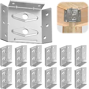 12 PCS Surface Mount Corner Brackets Mount Table Apron Corner Brackets