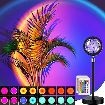 Bavcieu Sunset Lamp Projector with Remote & APP, Multicolor Night Light