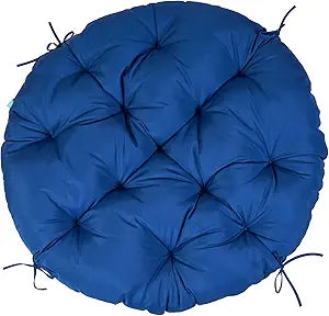 QILLOWAY Outdoor Papasan Chair Cushion 48" Waterproof Round Patio Cushion Weather Resistant Replacement Cushion for Outdoor Furniture,Royal Blue