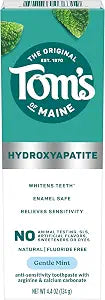 Tom's of Maine Hydroxyapatite Toothpaste, Gentle Mint, Fluoride Free 4.4 OZ